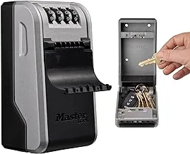 Master Lock 5481EURD Wall Mounted Key Safe with new innovative design, Large Capacity, High Security