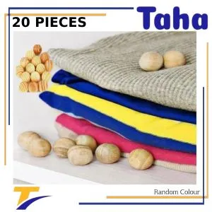 Taha Offer Mothballs For Clothes In The Shape Of A Wooden Ball 20 Pieces