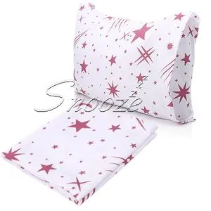 Snooze Flat Bed Sheet Set 2pcs (Kashmir Stars Design) 160*235 Cm + Free Pillow Case