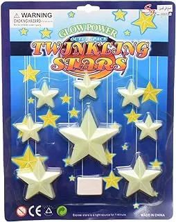 Toy Major Glow in The Dark Twinkling Stars Playset, Transparent