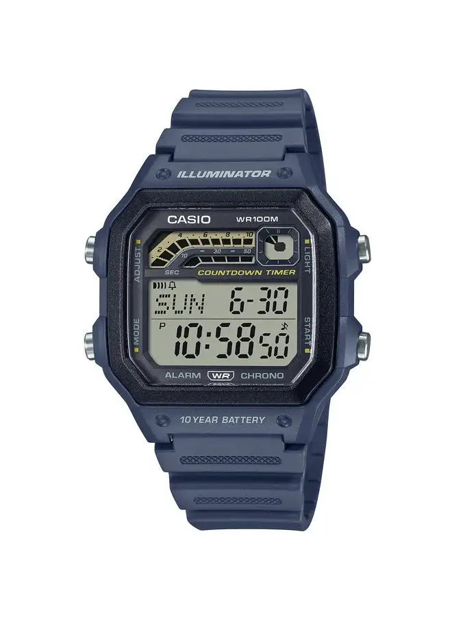 CASIO Resin Digital Wrist Watch WS-1600H-2AVDF