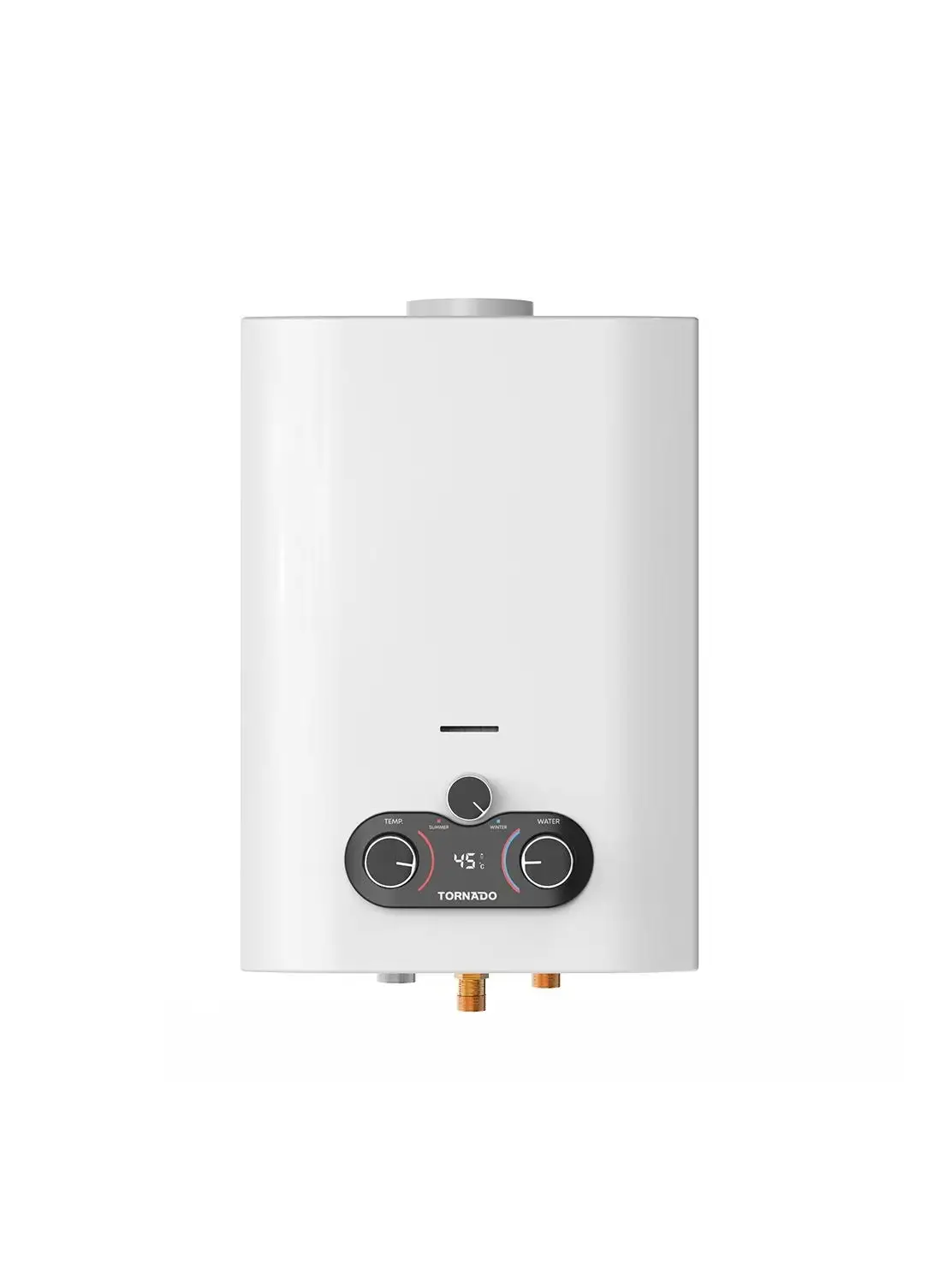 TORNADO Gas Water Heater 10 L Petroleum Gas White GHE-10CTEMP-W