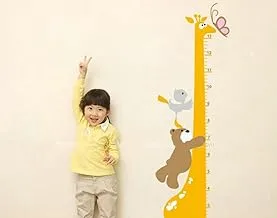 Cute Bear Giraffe Height Chart Decals, Children's Room Nursery Removable Wall Stickers Murals, 2724648901229