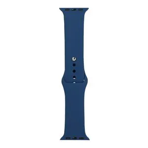 For Apple Watch Series 6 & SE & 5 & 4 44mm / 3 & 2 & 1 42mm Silicone Watch Replacement Strap, Short Section (female)(Sea Blue)