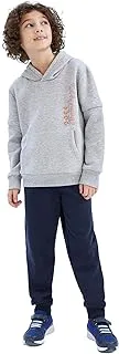 DeFacto Boys Hooded long sleeve sweatshirt and pants two piece Knitted Set