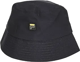 Fila Unisex Bucket Featuring Gold Fila Logo Hats, Black