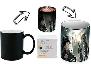 Risty Shop My Hero Academia (Style-107) Gourmet Coffee Magic Mug Superhero Jujutsu Manga Anime Lovers Capacity 350 ml, Dishwasher,Microwave Safe, Must Buy, Birthday Gift.