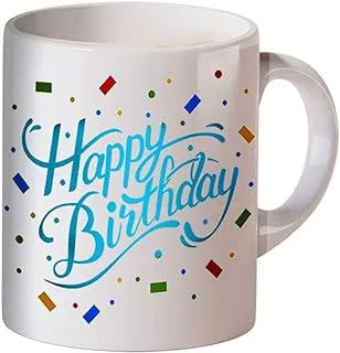 TOMAS WEENER Ceramic Color Changing Happy Birthday Printed Magic Coffee Mug (Multicolor, 300 ml)