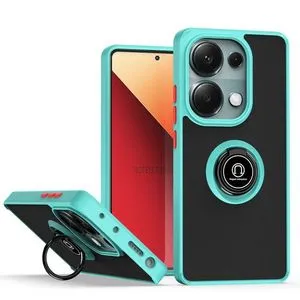 Redmi Note 13 Pro 4G Case, Ring Holder Stand Matte Back Soft Bumper Hybrid Protective Cover For Xiaomi Redmi Note 13 Pro 4G