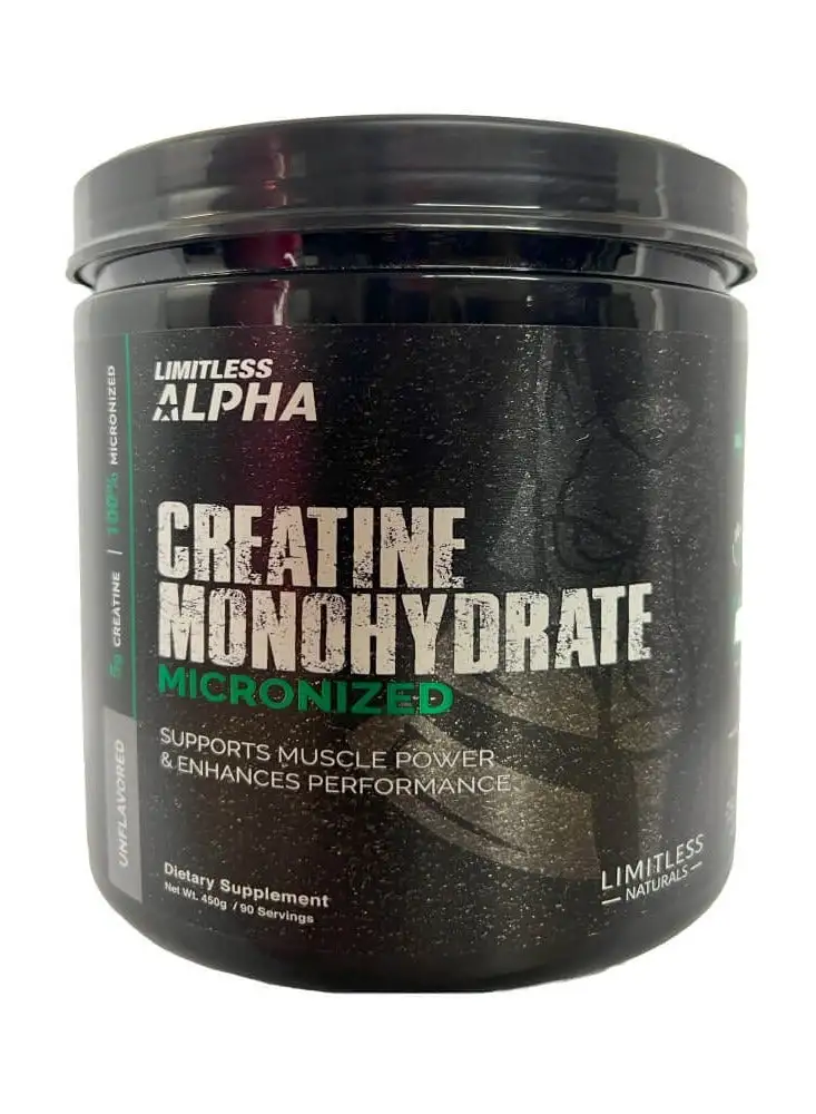 LIMITLESS Limitless Alpha micronized creatine monohydrate 450 gm ( 90 servings )