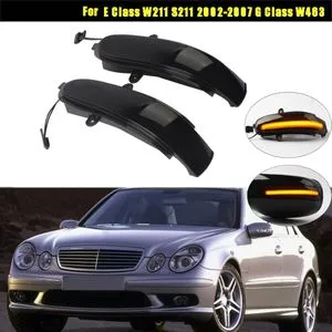 Car LED Dynamic Turn Signal Light Side Rearview Mirror Light for Mercedes Benz E Class W211 S211 2002-2007 G Class W463