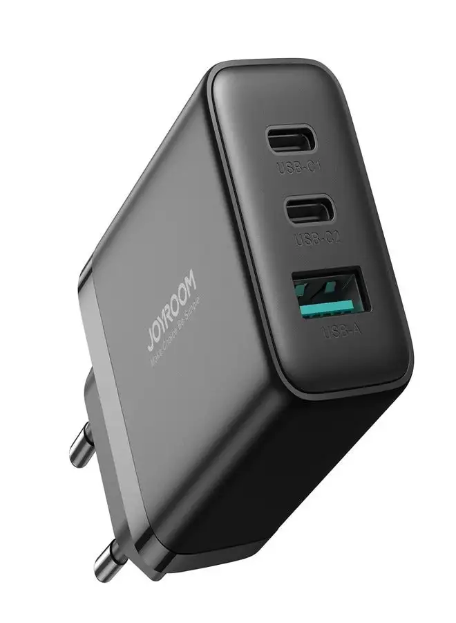 JOYROOM JOYROOM JR-TCF10 شاحن سريع 2X USB-C USB-A 32W أسود