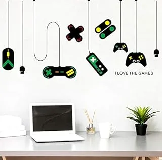 Game Console Controller Decorative Chandeliers Wall Stickers Gamer Bedroom Internet Cafes Study Computer Desk Background Sticker-8QZ1299