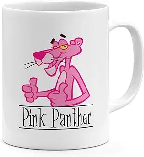 Pink Panther Logo 11oz Coffee Mug Funny Pink Panther 11oz Ceramic Novelty Mug