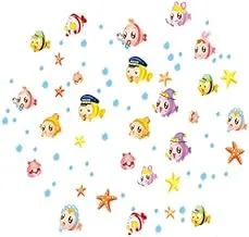 Cartoon Style Cute Fish Undersea World High Quality DIY Decorate Wall Decal Sticker Decor