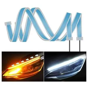 LED Headlight Strip, Flexible, Water Resistant - 2 Pieces