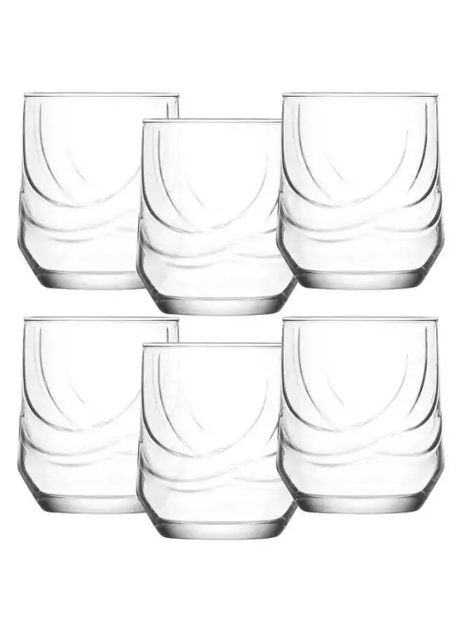 LAV 6 Piece Glasses Set 320 Ml-Clear