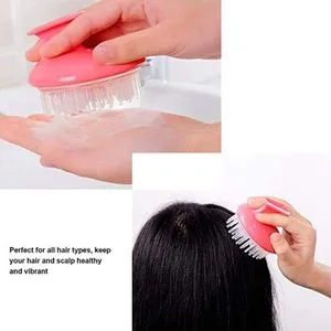 Flexible Silicone Brush For Massaging Scalp