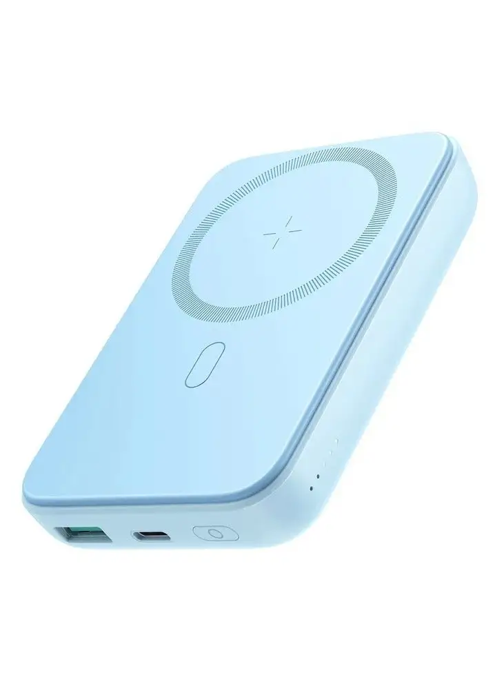 JOYROOM 10000 mAh JOYROOM JR-W020 20W Magnetic Wireless Phone Charger Power Bank PD Fast Charging Blue