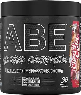 Applied Nutrition ABE Pre Workout - All Black Everything Pre Workout Powder, Energy & Physical Performance with Citrulline, Creatine, Beta Alanine (375g - 30 Servings) (Cherry Cola)