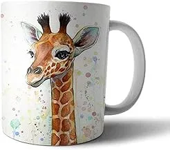 Ceramic Giraffe Print Mug - Multi Color