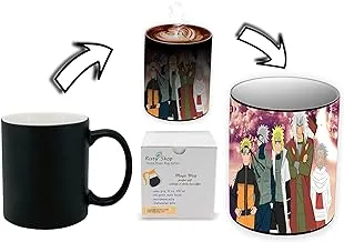 Risty Shop Naruto (Style-122) Gourmet Coffee Magic Mug Superhero Jujutsu Manga Anime Lovers Capacity 350 ml, Dishwasher, Microwave Safe, Must Buy, Birthday Gift.