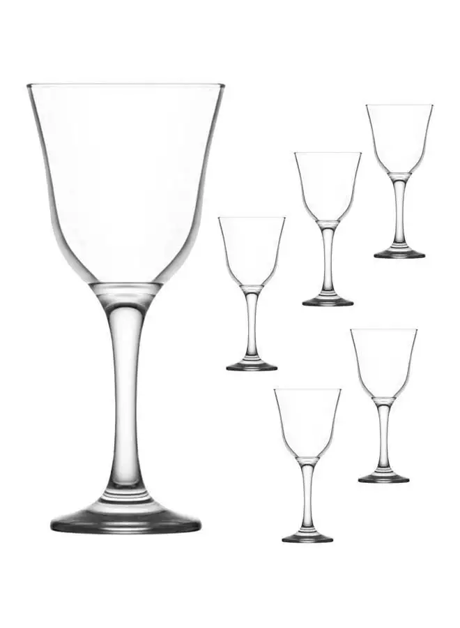 LAV 6 Piece Glasses Set 295 Ml-Clear