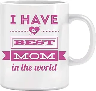 Wow Mugs Cheeky & Novelty Tea/Coffee Ceramic Mugs Gift - I Have The Best Mom - Printed Kitchen Coffee Mug with Exclusive Graphics, Text.