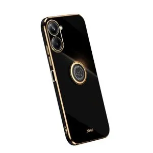 Phone Case XINLI Plating TPU Case With Ring For Realme 10 4G