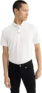 DeFacto Mens Slim Fit Short Sleeve T5259AZ Polo Neck Shirt