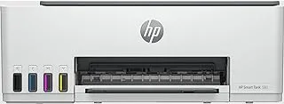 HP Smart Tank 580 Wireless All In One Printer, Print, Scan, Copy, Print up to 18000 black or 6000 color pages - White [1F3Y2A]