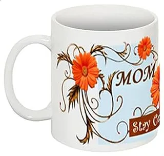 مج خاص بطبعة زهور لعيد الأم من Stay Cool Mom [Mug056]