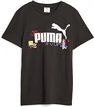 PUMA Boys/Unisex PUMA X SPONGEBOB Tee PUMA Black SHIRT