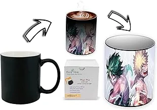 Risty Shop My Hero Academia (Style-119) Gourmet Coffee Magic Mug Superhero Jujutsu Manga Anime Lovers Capacity 350 ml, Dishwasher,Microwave Safe, Must Buy, Birthday Gift.