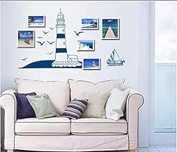 Blue Sailing Seagull Wall Sticker Waterproof Removable