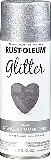 Rust-Oleum 267734 Specialty Glitter Spray, 10.25 Fl Oz (Pack of 1), Silver