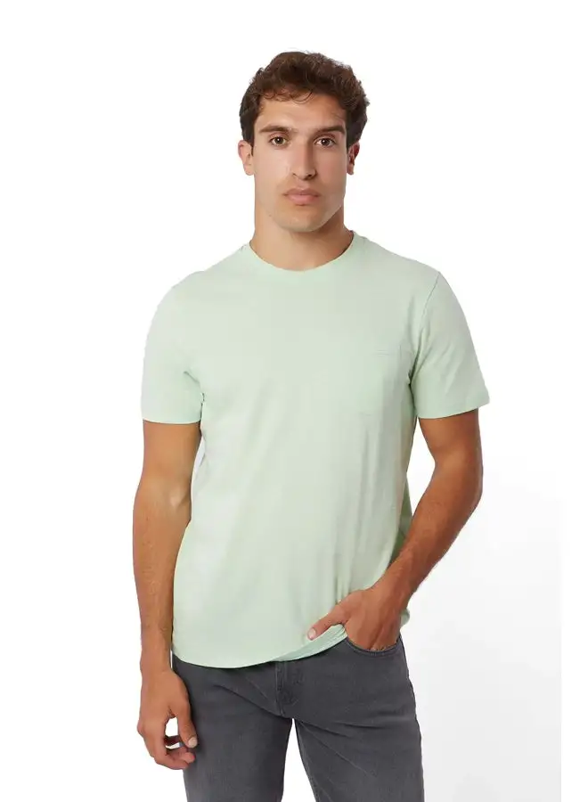 DALYDRESS Casual Cotton Regular Fit T-Shirt With Pocket