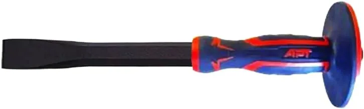 APT AH20718350 Cold Flat Chisel with Fiberglass Handle, 18 mm x 350 mm Size, Blue/Red