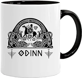 Odin Norse God Viking Mug | Coffee Tea Mug for Breakfast/Birthday Presents for Dad/Uncle/Mam