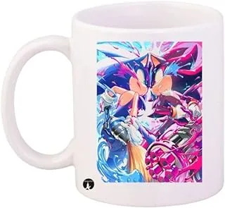 RYN PRINTED Design/Sonic/Mug White Pink Blue Standard Size