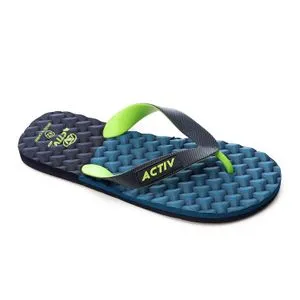 Activ Shades Of Blue & Lime Green Summer Flip-Flop