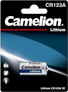 Camelion 19001123 - Lithium Foto Batterie CR123A mit 3 Volt, Kapazität 1300 mAh, für den Einsatz in digitalen Kameras