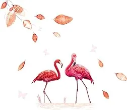 Flamingo wall sticker living room bedroom background decorative sticker