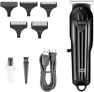 VGR V-982 Digital Display Professional Cordless Hair Clippers Cutter Rechargeable Wireless Hair Grooming Set Beard Trimming Beard Styling Li-ion Battery 600mAh 120 mins Runtime with 2 hrs charging