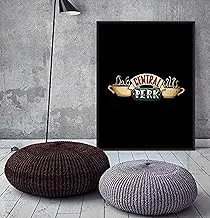 Printed couche Tableau friends with Wooden fiber frame covered with a glass sheet 30 cm x 40 cm - 2725587277239