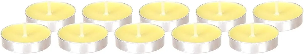 Cup Tealights Set with Lemon Scent - 10 Pieces