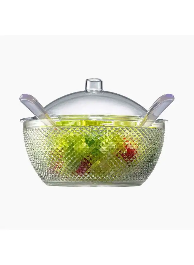 HEC Acrylic Salad Bowl With Server And Led