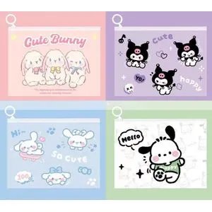 2 Cute Transparent Multi-functional PVC Zipper Bag