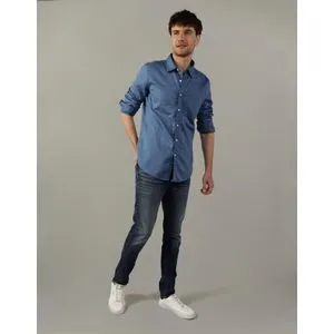 American Eagle Slim Fit Everyday Button-Up Shirt