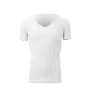 Cottonil V Neck Breathable Cotton Undershirts - White